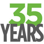 35 Years Logo Matrix Service Anniversary