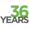 36 Years Logo Matrix Service Anniversary